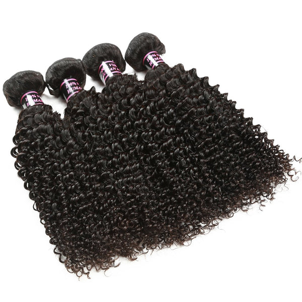 Easy Hair Brazilian Kinky Curly Virgin Human Hair Weave 4 Bundles - Easy Hair