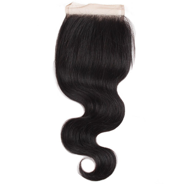 Easy Hair Unprocessed Malaysian Body Wave 4x4 Swiss Virgin Human Hair Lace Closure - Easy Hair
