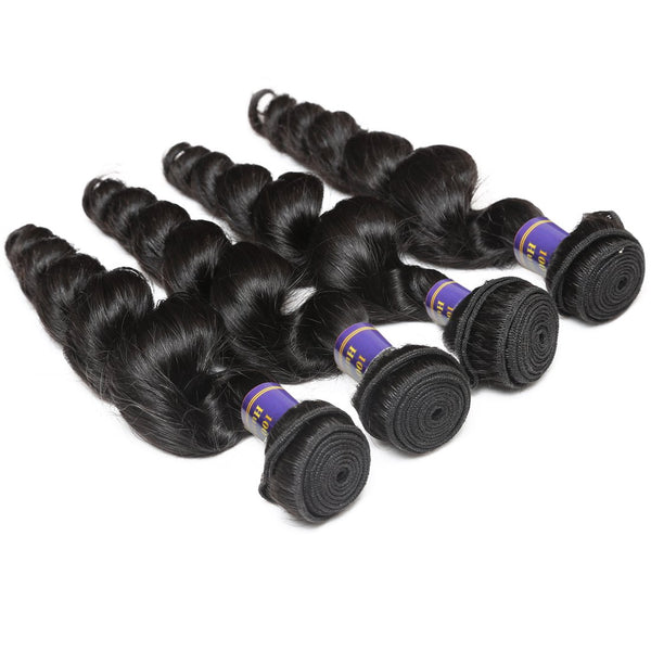 Easy Hair 10A 4 Bundles Malaysian Human Hair Loose Wave 100% Unprocessed Virgin Hair - Easy Hair