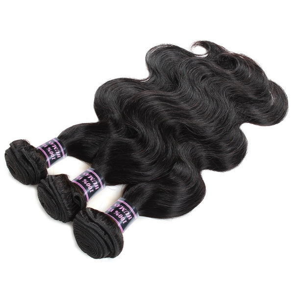 Easy Hair Brazilian Body Wave Hair 3 Bundles Unprocessed Human Hair Weave - Easy Hair