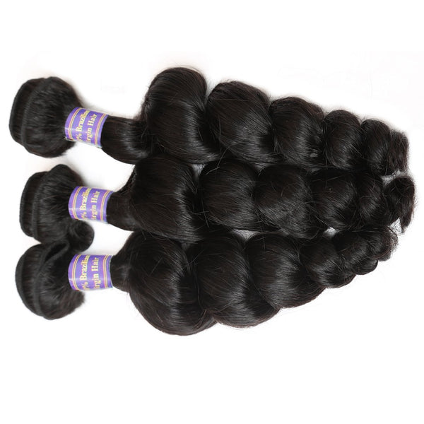 Easy Hair 10A Grade Indian Virgin Human Hair Loose Wave Hair 3pcs/lot - Easy Hair