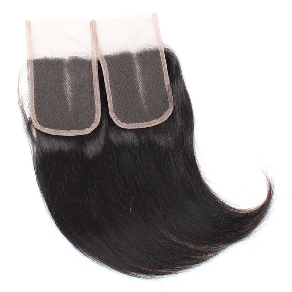 Easy Hair 10A Virgin Brazilian Virgin Hair Straight 4 Bundles With Closure Unprocessed Human Hair Bundles - Easy Hair