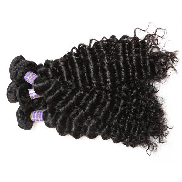 Easy Hair 10A High Quality Brazilian Unprocessed Virgin Human Hair Deep Wave 4 Bundles - Easy Hair