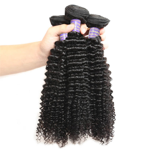 Easy Hair 10A Grade Brazilian Virgin Human Hair Kinky Curly Virgin Hair 3 Bundles - Easy Hair