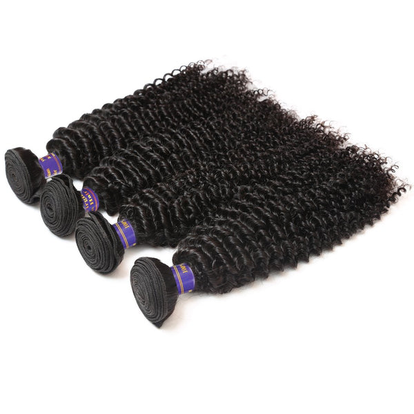Easy Hair 10A High Quality Peruvian Unprocessed Virgin Kinky Curly 4 Bundles Human Hair Weave - Easy Hair