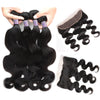 Easy Hair 10A Body Wave Malaysian Virgin Hair 4 Bundles With 13x4 Lace Frontal Closure