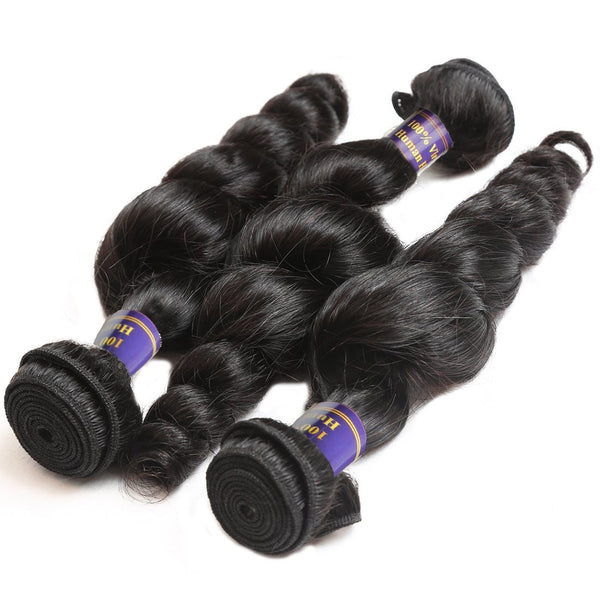Easy Hair 10A Grade Top Sale 3 Bundles Peruvian Virgin Human Hair Loose wave - Easy Hair
