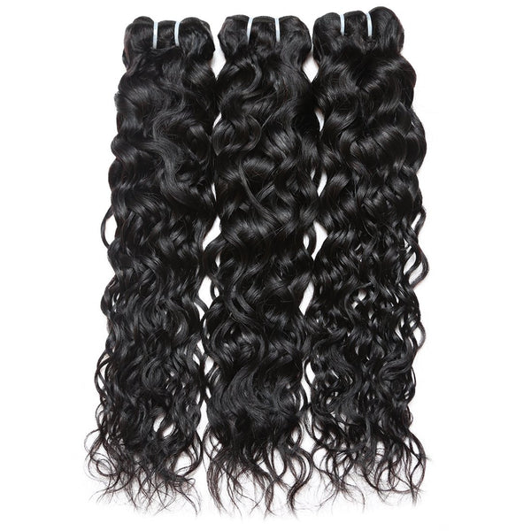 Easy Hair Peruvian Water Wave Hair 4 Bundles With Lace Closure - Easy Hair