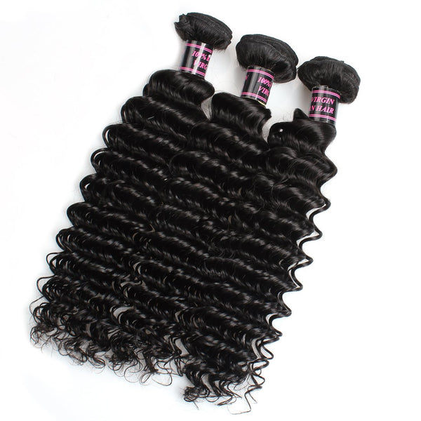 Easy Hair Indian Deep Wave Bundle Deals 3pcs/lot Extensions - Easy Hair