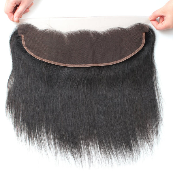 Easy Hair 10A Straight Brazilian Virgin Human Hair 4 Bundles With 13x4 Lace Frontal Closure - Easy Hair