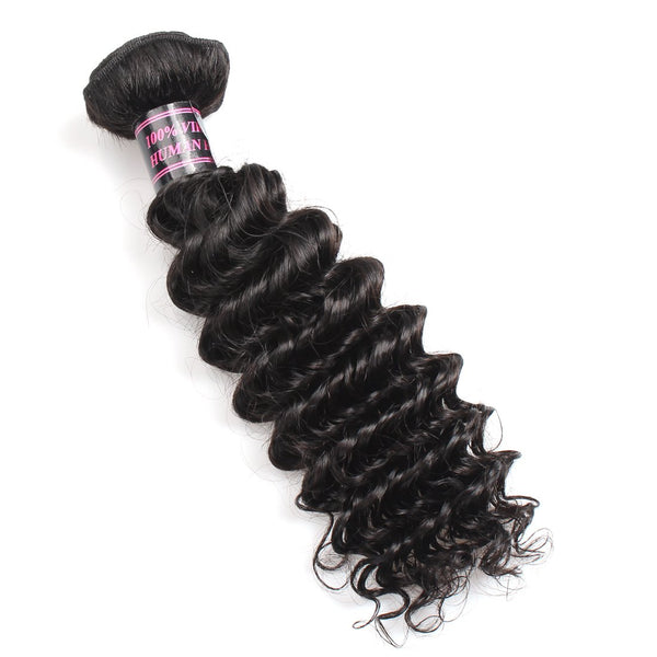 Easy Hair Peruvian Deep Wave Virgin Human Hair Bundles 4 pcs/lot - Easy Hair