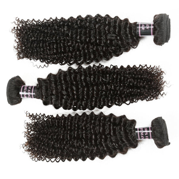 Easy Hair Best Indian Virgin Curly Human Hair Weave 3 Bundles - Easy Hair