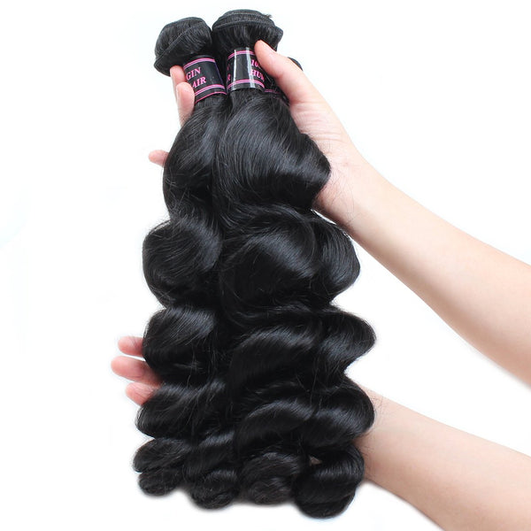 Easy Hair Brazilian Loose Wave Virgin Human Hair Bundles 3pcs/Lot - Easy Hair