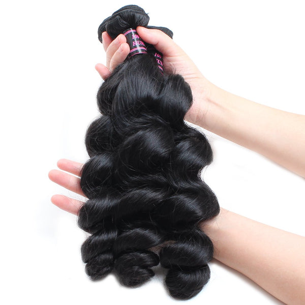 Easy Hair Indian Virgin Hair Loose Wave Human Hair Bundles 3pcs/Lot - Easy Hair