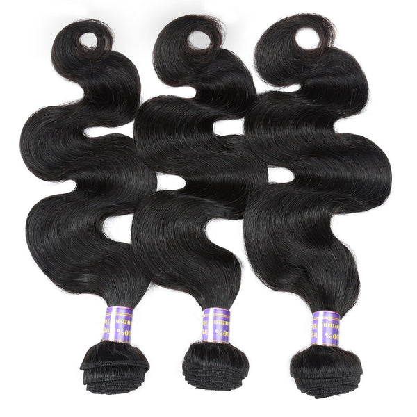 Easy Hair 10A Malaysian Body Wave Virgin Hair 3 Bundles With 13x4 Lace Frontal Closure - Easy Hair