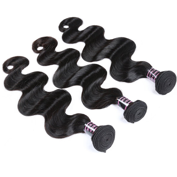 Easy Hair Brazilian Body Wave Hair 3 Bundles Unprocessed Human Hair Weave - Easy Hair