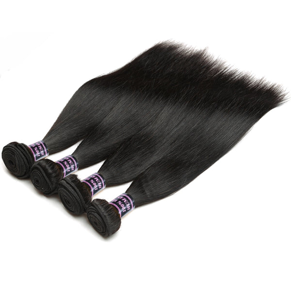 Easy Hair Peruvian Straight Human Hair Weave 4 Bundles - Easy Hair