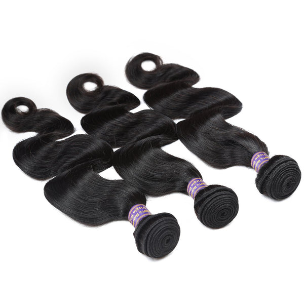 Easy Hair 10A Indian Body Wave 3 bundles With 13*4 Lace Frontal Closure - Easy Hair