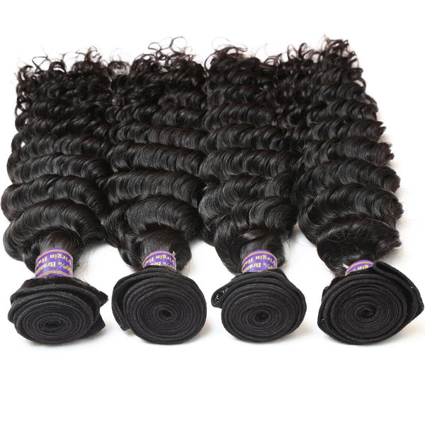 Easy Hair 10A High Quality Brazilian Unprocessed Virgin Human Hair Deep Wave 4 Bundles - Easy Hair
