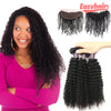 Easy Hair 10A Peruvian Curly Wave Virgin Hair 3 Bundles With 13x4 Lace Frontal