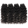 Easy Hair 10A Peruvian Virgin Hair Water Wave 4 Bundles With Lace Closure Natural Color