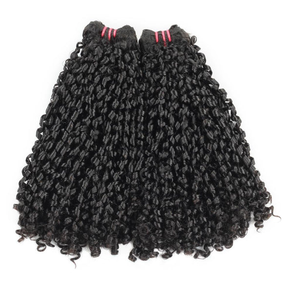 Double Drawn Virigin Hair Bouncy Curls 3Bundles Pack Funmi Virgin Hair Bosh Curls