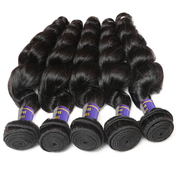 Easy Hair 10A High Quality Peruvian Virgin Human Hair 100% Virgin Human Loose Wave Hair 4pcs/lot - Easy Hair