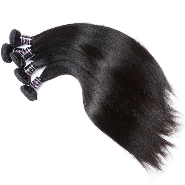 Easy Hair Brazilian Virgin Straight Hair 3 Bundles Unprocessed Human Hair Weave - Easy Hair