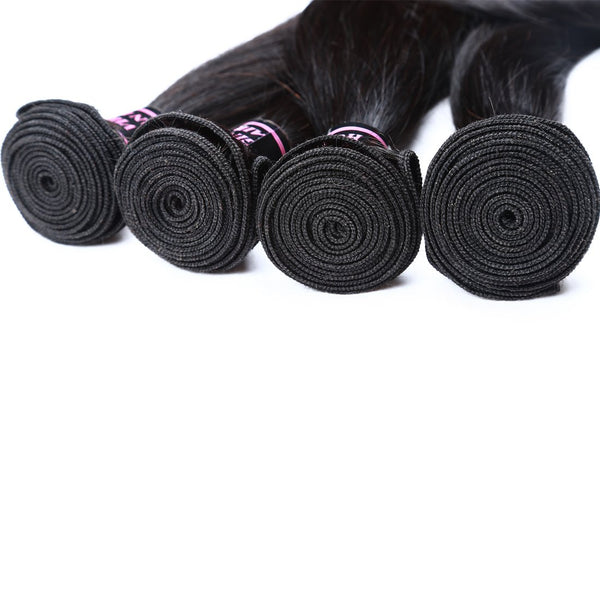 Easy Hair Peruvian Straight Human Hair Weave 4 Bundles - Easy Hair