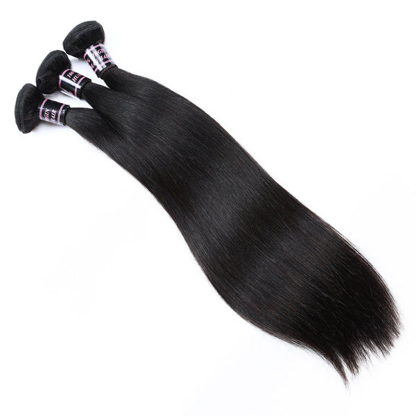 Easy Hair Peruvian Straight Virgin Hair Unprocessed Human Hair Weave 3pcs/lot - Easy Hair