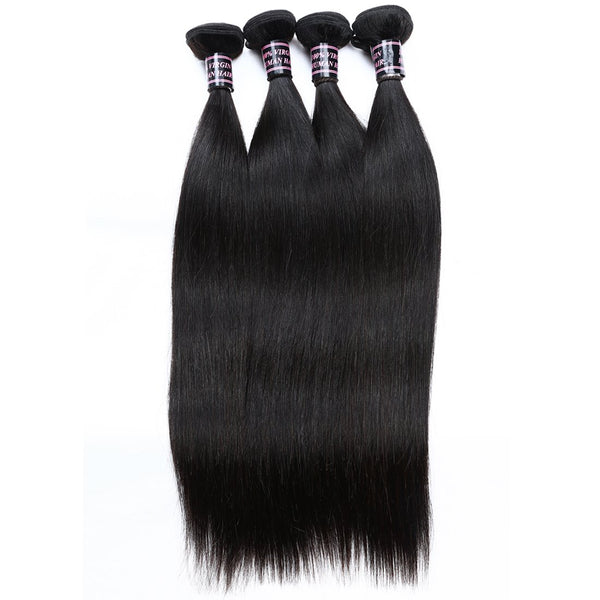 Easy Hair Malaysian Hair Straight Hair 100% unprocessed Virgin Human Hair 4 Bundles - Easy Hair