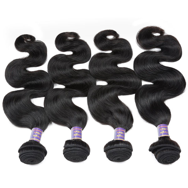 Easy Hair 10A High Quality Unprocessed Indian Virgin Hair Body Wave Human Hair Weave 4 Bundles - Easy Hair