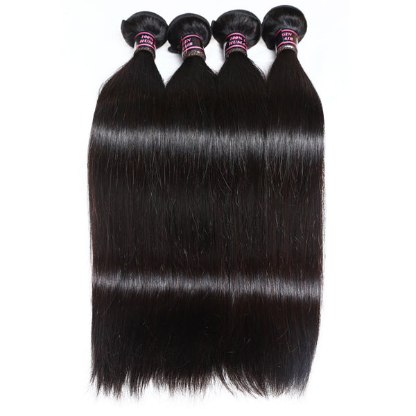 Easy Hair Malaysian Hair Straight Hair 100% unprocessed Virgin Human Hair 4 Bundles - Easy Hair