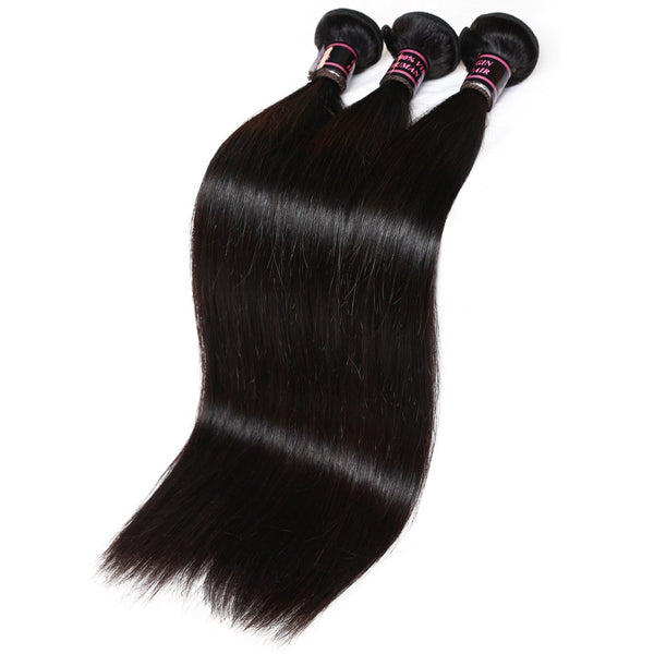 Easy Hair Peruvian Straight Virgin Hair Unprocessed Human Hair Weave 3pcs/lot - Easy Hair
