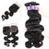 Easy Hair 10A Best Virgin Indian Body Wave Hair 3 Bundles With Lace Closure - Easy Hair