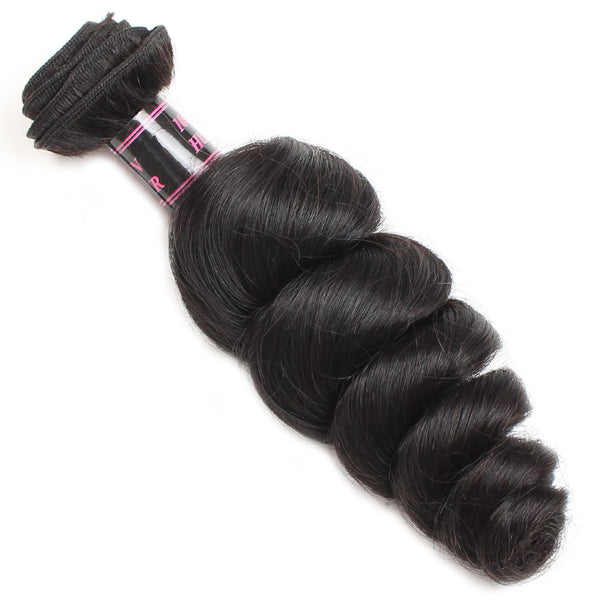 Easy Hair Brazilian Virgin Hair Loose Wave Hair Weave Bundles 4pcs/Lot - Easy Hair