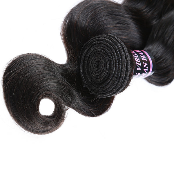 Easy Hair Virgin Human Hair Malaysian Body Wave Hair 3pcs/Lot Natural Color - Easy Hair