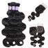 Easy Hair 10A Peruvian Virgin Hair Body Wave 4 Bundles With Closure Unprocessed Human Hair Bundles - Easy Hair