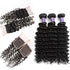 Easy Hair 10A  Brazilian Virgin Hair Deep Wave 4 Bundles With Closure - Easy Hair