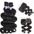 Easy Hair 10A Malaysian Virgin Human Body Wave Hair 4 Bundles With Lace Closure - Easy Hair