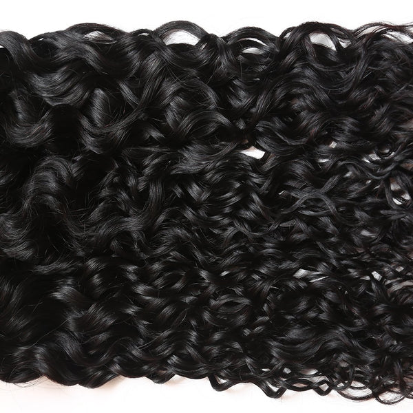 Easy Hair Virgin Brazilian Water Wave Human Hair 3 Bundles With Lace Closure - Easy Hair