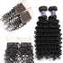 Easy Hair 10A Malaysian Deep Wave Virgin Hair 4 Bundles With Lace Closure - Easy Hair
