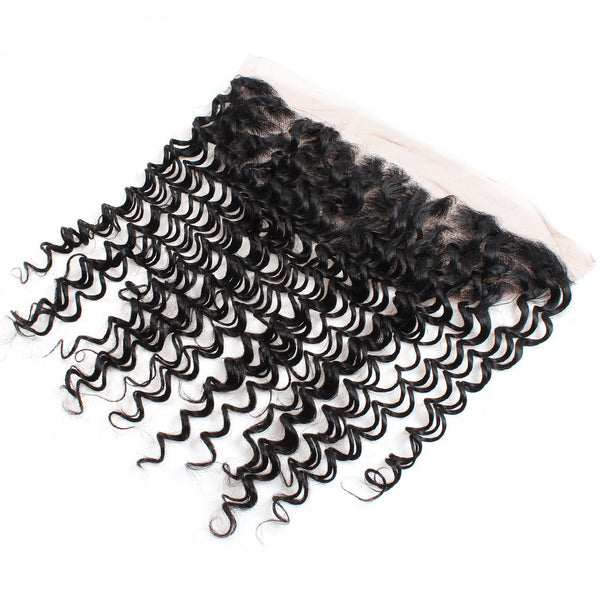 Easy Hair Malaysian Deep Wave Virgin Human Hair 13x4 Ear To Ear Lace Frontal Closure - Easy Hair