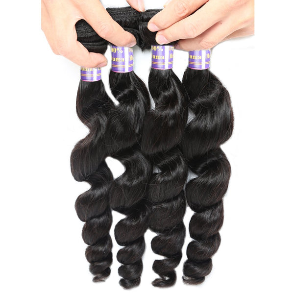 Easy Hair 10A High Quality 100% Unprocessed Virgin Indian Human Hair Loose Wave 4 Bundles - Easy Hair