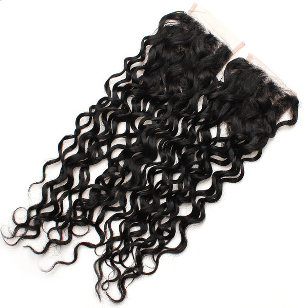 Easy Hair Peruvian Water Wave Hair 4 Bundles With Lace Closure - Easy Hair