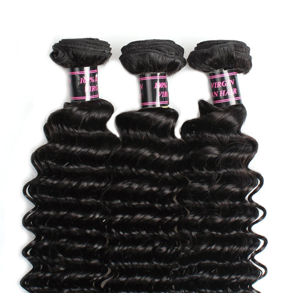 Easy Hair Indian Deep Wave Bundle Deals 3pcs/lot Extensions - Easy Hair