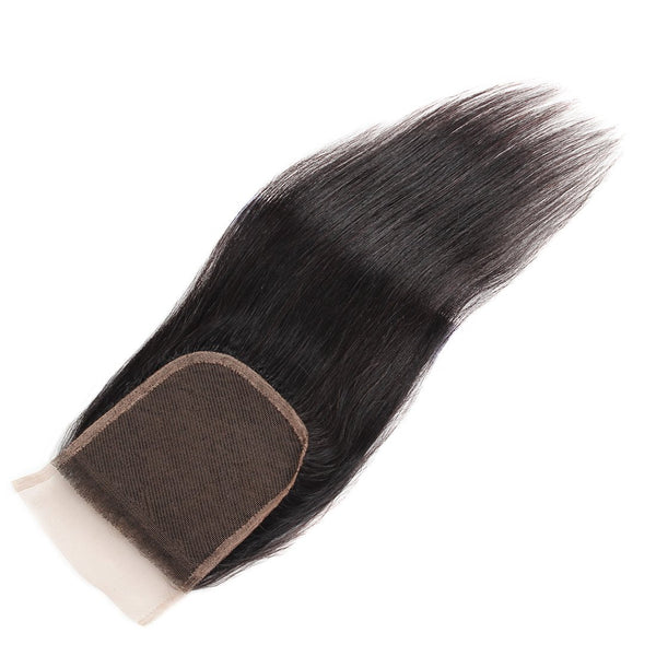 Easy Hair Peruvian Straight Lace Closure 4x4 Swiss Lace Closure Straight Human Hair - Easy Hair