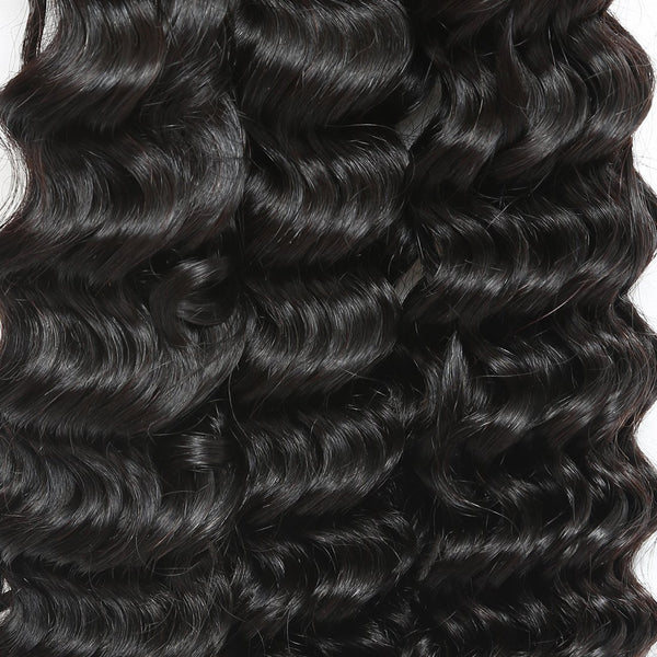 Easy Hair 10A Grade Brazilian Virgin Human Hair Deep Wave 3 Bundles - Easy Hair