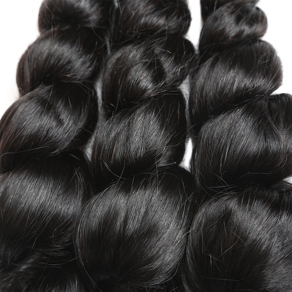 Easy Hair Brazilian Loose Wave Virgin Human Hair Bundles 3pcs/Lot - Easy Hair