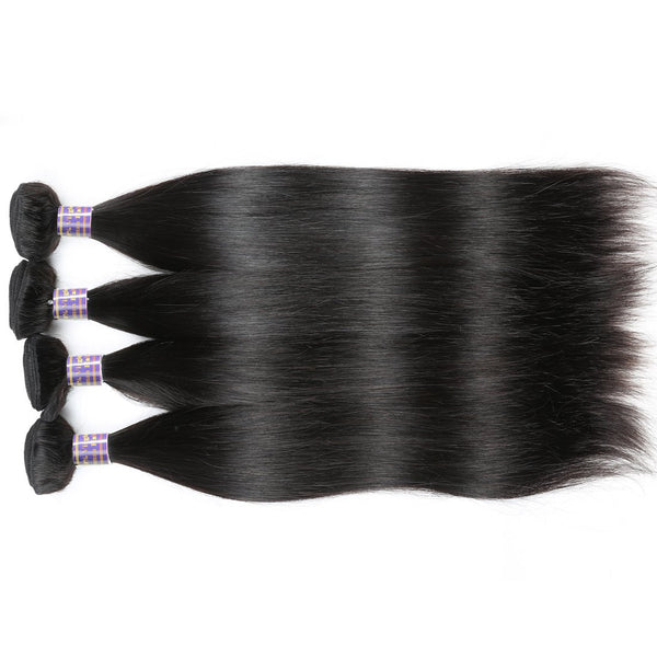 Easy Hair 10A High Quality Indian Virgin Human 4 Bundles Straight Hair Weave - Easy Hair